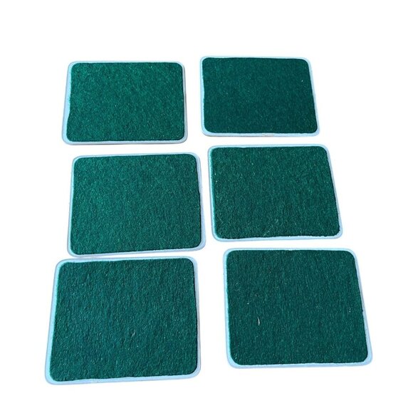 Vintage Melamine Coasters Fruit Still Life by R Chailloux French Cork Back Set 6 - Picture 2 of 2